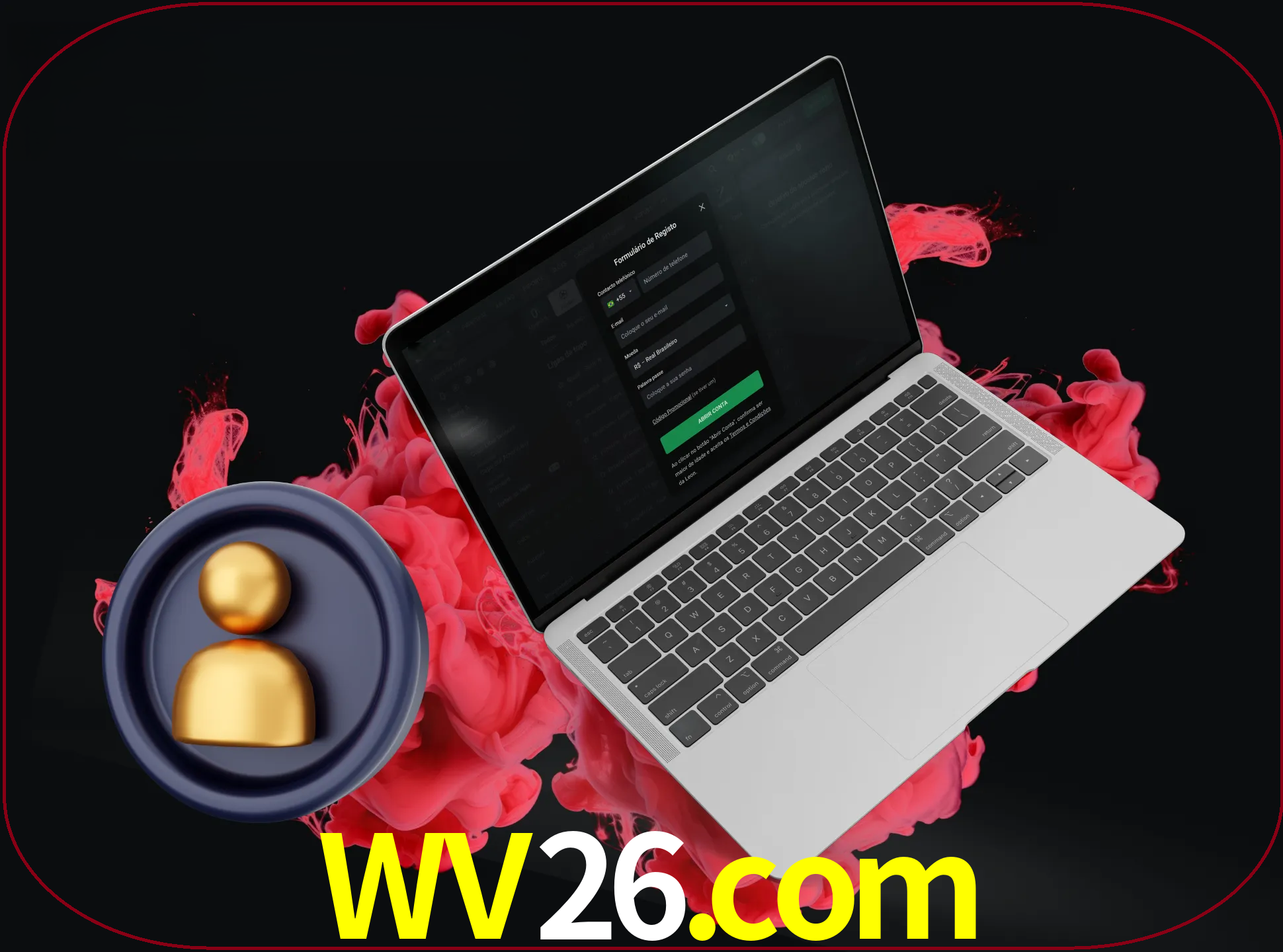 No cabeçalho do site wv26, clique no botão que o levará a um formulário especial onde terá de introduzir as suas informações actuais.