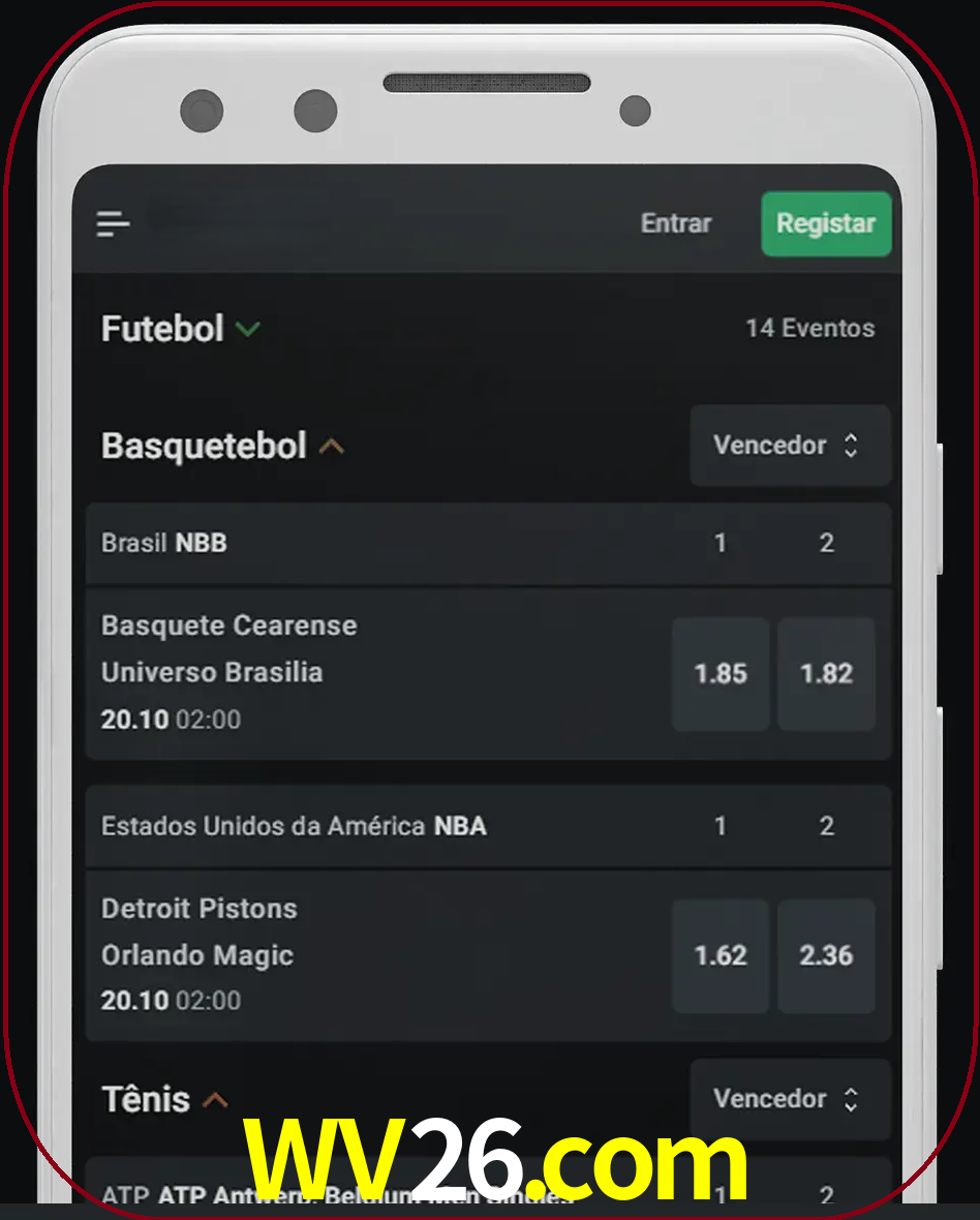 Aposte e assista aos esportes em formato ao vivo.